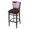 Holland Bar Stool Co 30" Bar Stool, Dark Cherry Finish, Rein Coffee Seat 312030DC025 - alternate 1